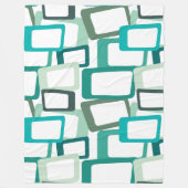 Moderne tussenliggende rechthoeken fleece deken (Voorkant)