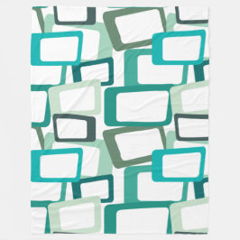 Moderne tussenliggende rechthoeken fleece deken