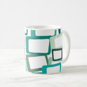 Moderne tussenliggende rechthoeken koffiemok (Voorkant rechts)