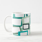 Moderne tussenliggende rechthoeken koffiemok (Links)