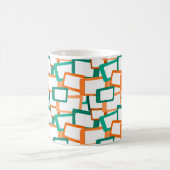 Moderne tussenliggende rechthoeken koffiemok (Center)