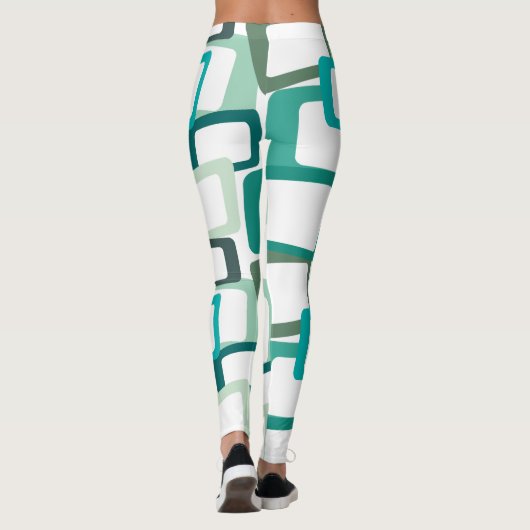Moderne tussenliggende rechthoeken leggings (Achterkant)