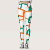 Moderne tussenliggende rechthoeken leggings (Voorkant)