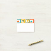 Moderne tussenliggende rechthoeken post-it® notes (Op bureau)