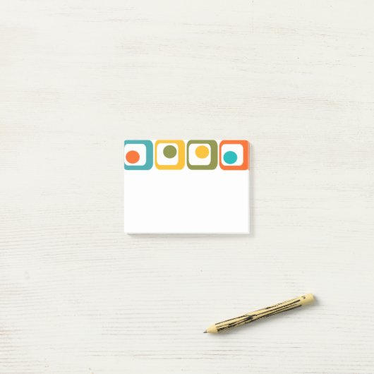 Moderne tussenliggende rechthoeken post-it® notes (Op bureau)