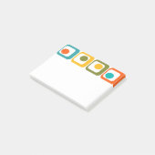 Moderne tussenliggende rechthoeken post-it® notes (Schuin)