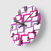 Moderne tussenliggende rechthoeken ronde klok (Hoek)