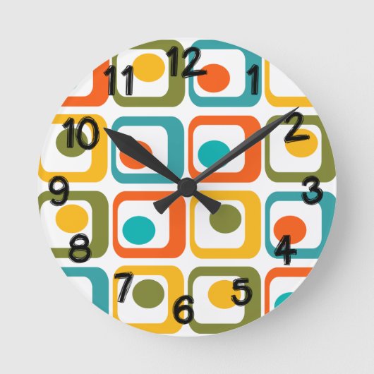 Moderne tussenliggende rechthoeken ronde klok (Voorkant)