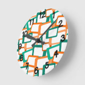 Moderne tussenliggende rechthoeken ronde klok (Hoek)