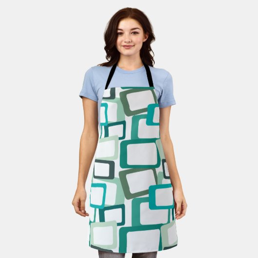 Moderne tussenliggende rechthoeken schort (Gedragen)