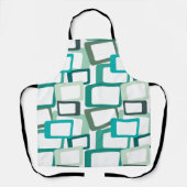 Moderne tussenliggende rechthoeken schort (Voorkant)