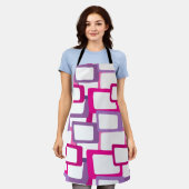 Moderne tussenliggende rechthoeken schort (Gedragen)