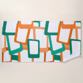 Moderne tussenliggende rechthoeken strandlaken (Voorkant)