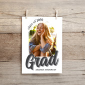 Moderne twee foto afstuderen partij kaart