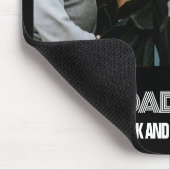 Moderne twee foto collage beste vader ooit muismat (Hoek)