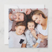 Moderne twee foto dubbelzijdige aangepaste tekst C Feestdagenkaart (Achterkant)