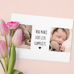 Moderne Twee Foto | Je maakt ons leven compleet<br><div class="desc">Moderne Twee Foto | Je maakt ons leven compleet</div>