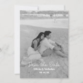 Moderne Twee Foto Save The Date (Voorkant)