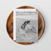 Moderne Twee Foto Save The Date