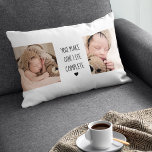 Moderne twee foto | U maakt ons leven compleet Kussen<br><div class="desc">Moderne twee foto | U maakt ons leven compleet</div>