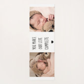 Moderne twee foto | U maakt ons leven compleet Yogamat (Achterkant)