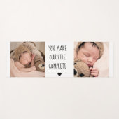 Moderne twee foto | U maakt ons leven compleet Yogamat (Voorkant (horizontaal))