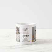 Moderne twee foto | Vrolijk geborsteld Pasen | Bun Espresso Kop (Voorkant)