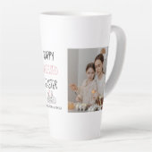 Moderne twee foto | Vrolijk geborsteld Pasen | Bun Latte Mok (Rechterhoek)