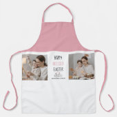 Moderne twee foto | Vrolijk geborsteld Pasen | Bun Schort (Voorkant)
