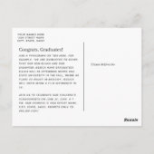 Moderne twee graduates Joint Afstuderen Foto Briefkaart (Achterkant)