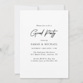 Moderne tweecorridale Graduates Double Graduation  Kaart (Achterkant)