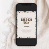 Moderne tweede Rodeo Westerne jongens 2e verjaarda Kaart