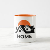 Moderne tweekleurige Mok voor een stijlvol huis (Center)