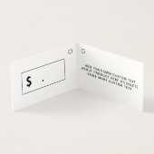 Moderne tweetalige Logo Prijs hangt Label Kaart (Binnen)