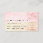 Moderne tweetone kleurrijke grunge visitekaartje (Achterkant)