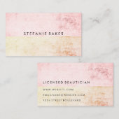 Moderne tweetone kleurrijke grunge visitekaartje (Voorkant / Achterkant)