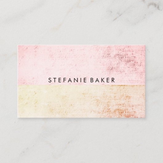 Moderne tweetone kleurrijke grunge visitekaartje (Voorkant)