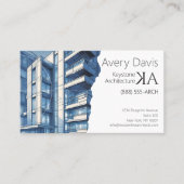 Moderne tweezijdige Architect Custom Building Foto Visitekaartje (Voorkant)