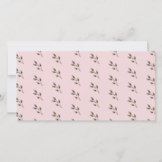 Moderne Twigs Foto Verjaardag Bedankkaart (Achterkant)