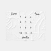 Moderne Twin Milestone babydeken Fleece Deken (Voorkant (Horizontaal))