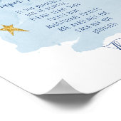 Moderne Twinkle Little Star Blauwe LuierRaffle Bor Poster (Hoek)