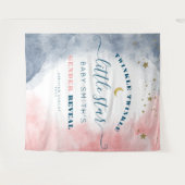 Moderne Twinkle Twinkle Gender onthulling achtergr Wandkleed (Voorkant (horizontaal))