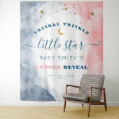 Moderne Twinkle Twinkle Geslacht Onthulling Achter Wandkleed (In situ)