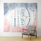 Moderne Twinkle Twinkle Geslacht Reveal Achtergron Wandkleed (In Situ (horizontaal))