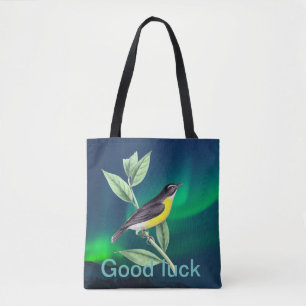 Moderne twist geluk groen tote bag