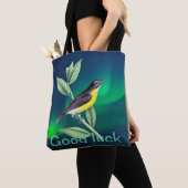 Moderne twist geluk groen tote bag (Dichtbij)