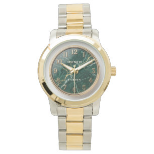 Moderne Two-Tone Oyster Band Horloge