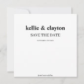 Moderne Type Huwelijk Save The Date (Voorkant)