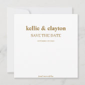 Moderne Type Trouw Save The Date (Voorkant)