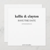 Moderne Type Trouw Save The Date (Voorkant / Achterkant)